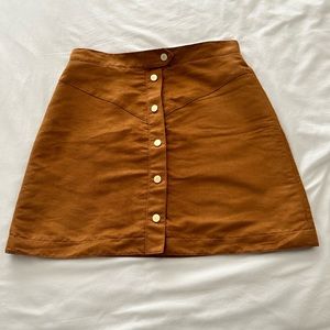 H&M Suede Mini skirt